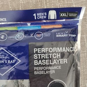 St. John's Bay Cold Performance Waffle Men's Crew Long John's Top